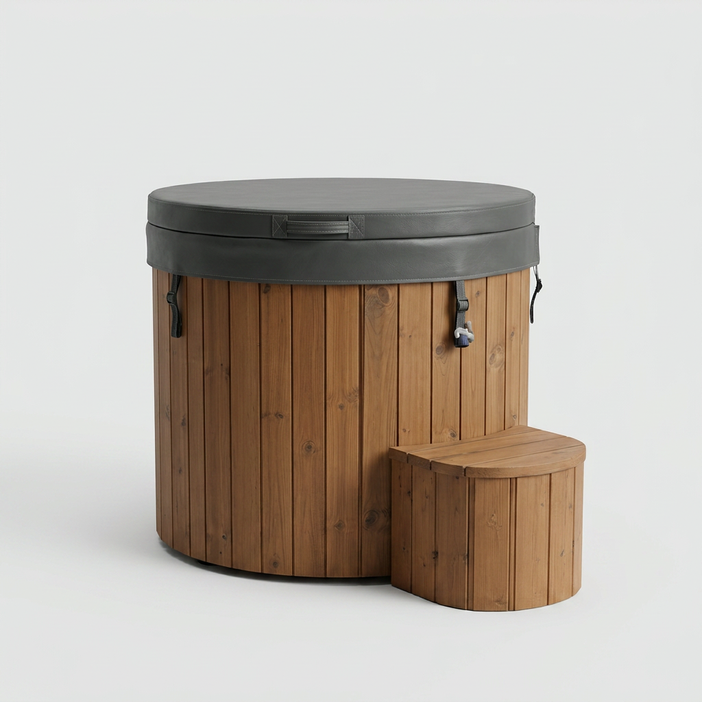 Eistonne Thermoholz mit Chiller